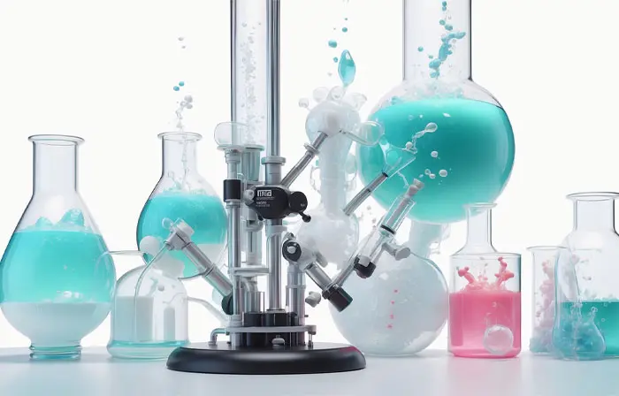 Laboratory Chemical Bottle 3D Design Illustration image